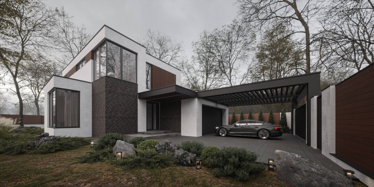 Сучасний двоповерховий будинок A2 HOUSE