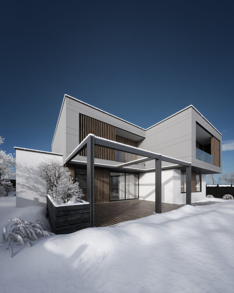 Сучасний двоповерховий будинок STRICT HOUSE