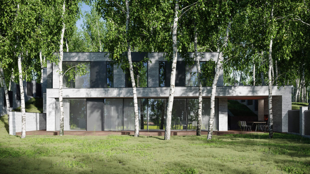 Сучасний двоповерховий будинок WW ED HOUSE на рель’єфі