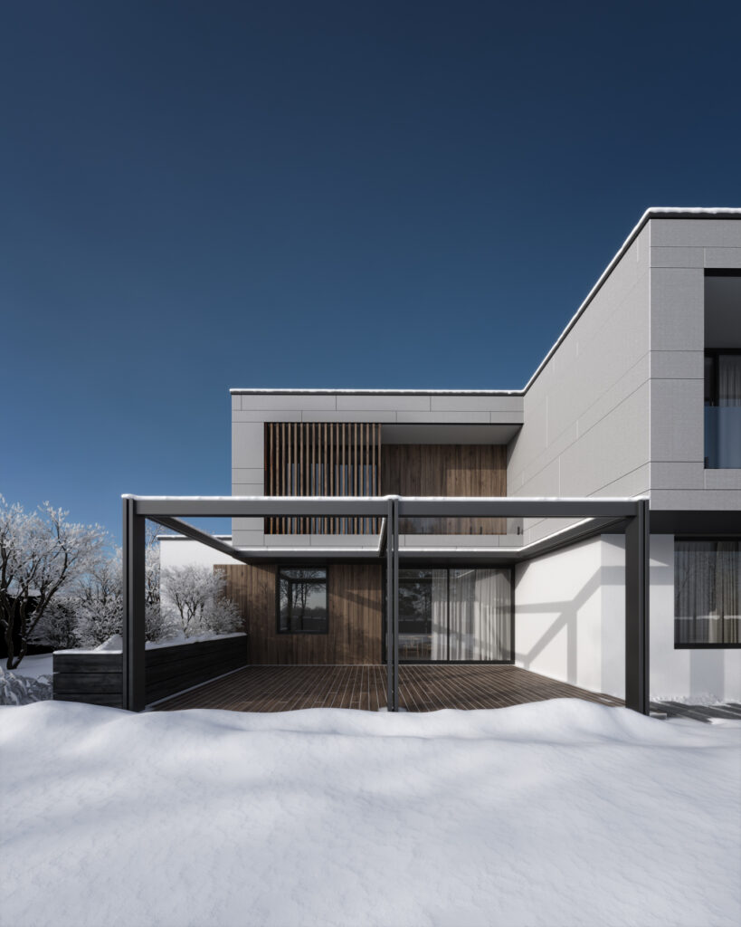 Сучасний двоповерховий будинок STRICT HOUSE