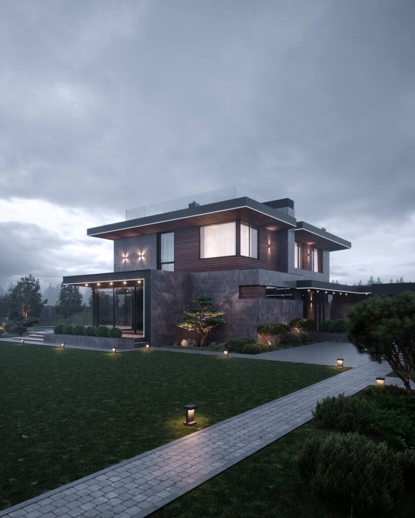 Сучасний двоповерховий будинок BD HOUSE