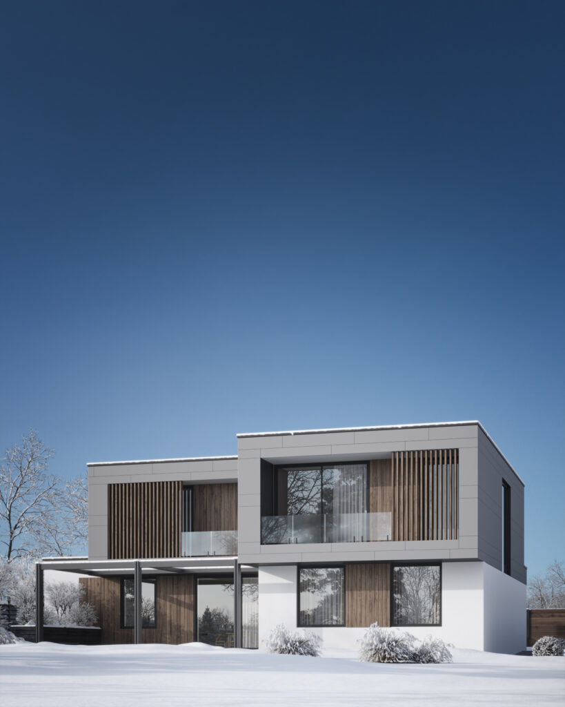 Сучасний двоповерховий будинок STRICT HOUSE