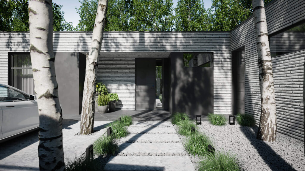 Сучасний двоповерховий будинок WW ED HOUSE на рель’єфі
