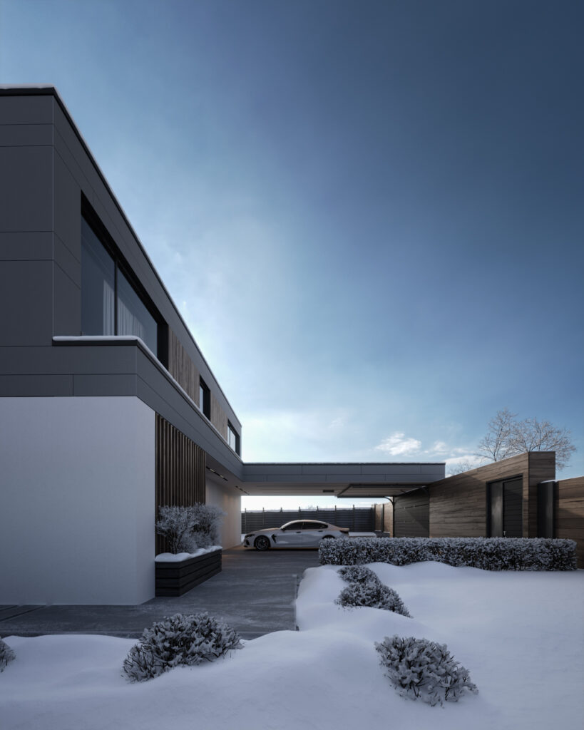 Сучасний двоповерховий будинок STRICT HOUSE
