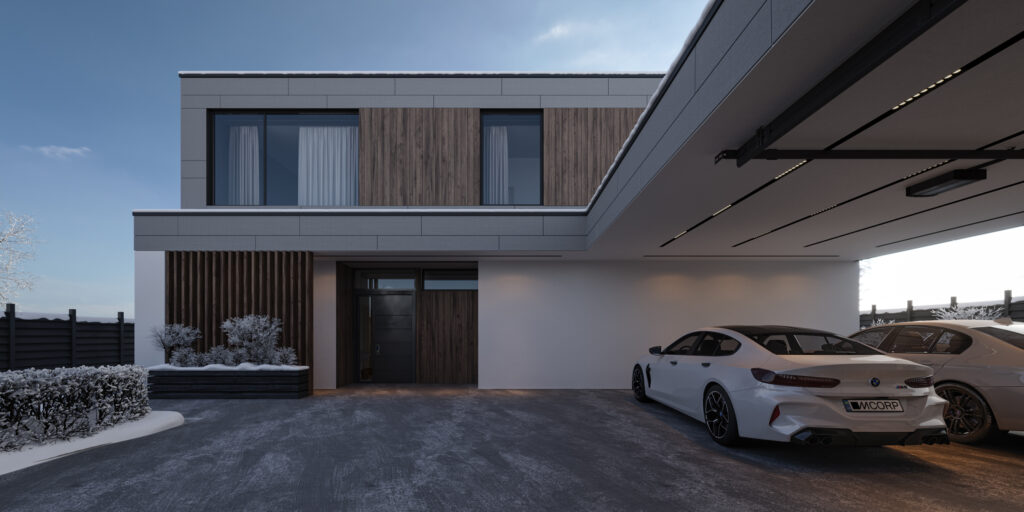 Сучасний двоповерховий будинок STRICT HOUSE