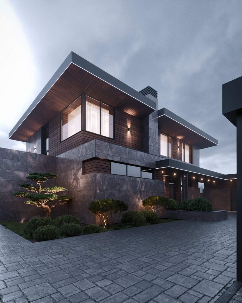 Сучасний двоповерховий будинок BD HOUSE