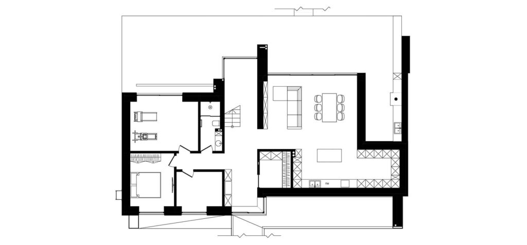 Сучасний двоповерховий будинок LHT HOUSE планування