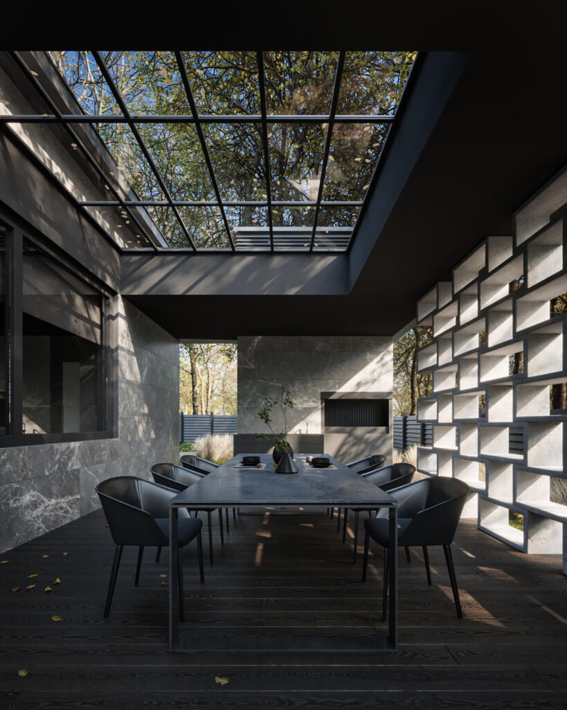 Сучасний двоповерховий будинок MONOGRAM HOUSE з террасою