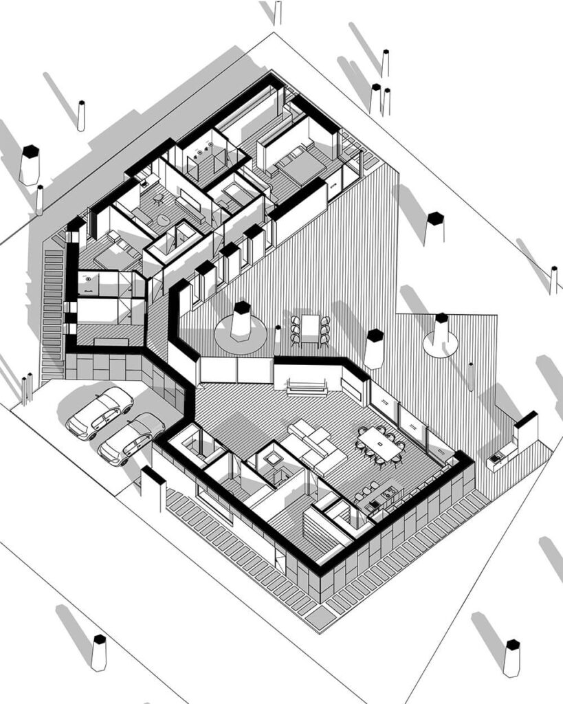 Сучасний одноповерховий будинок GRST HOUSE
