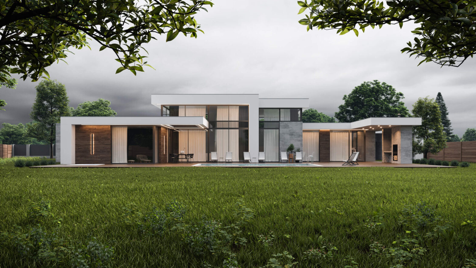 Сучасний одноповерховий будинок PARK HOUSE