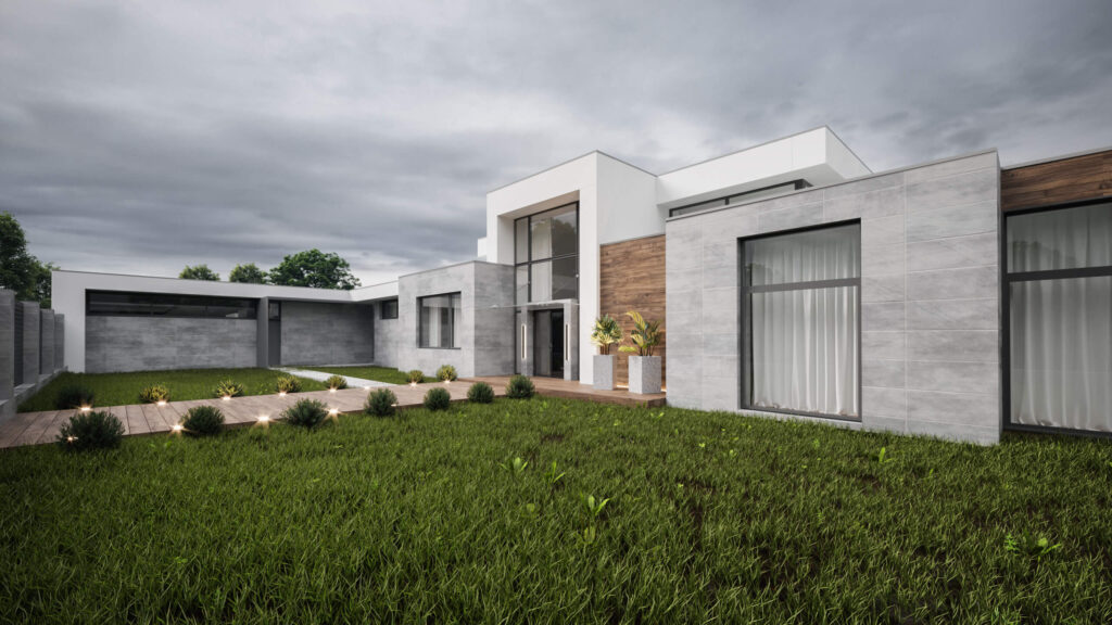Сучасний одноповерховий будинок PARK HOUSE