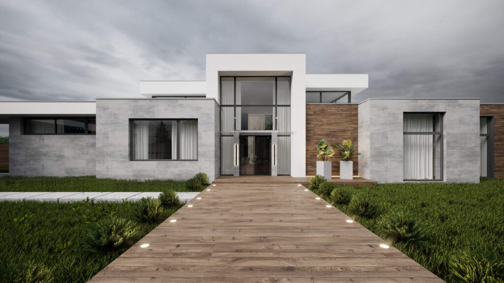 Сучасний одноповерховий будинок PARK HOUSE