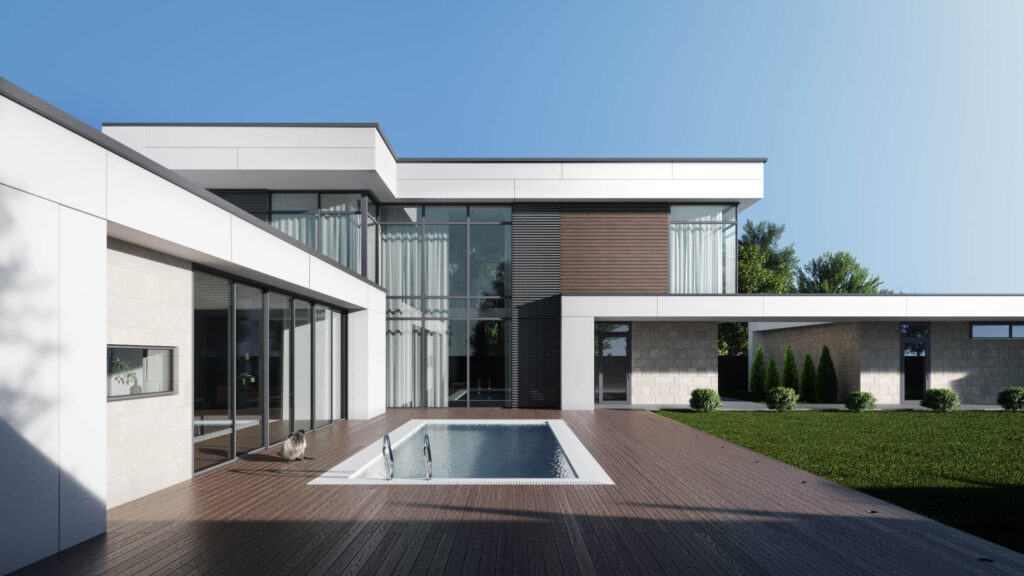 Сучасний двоповерховий будинок IVR HOUSE