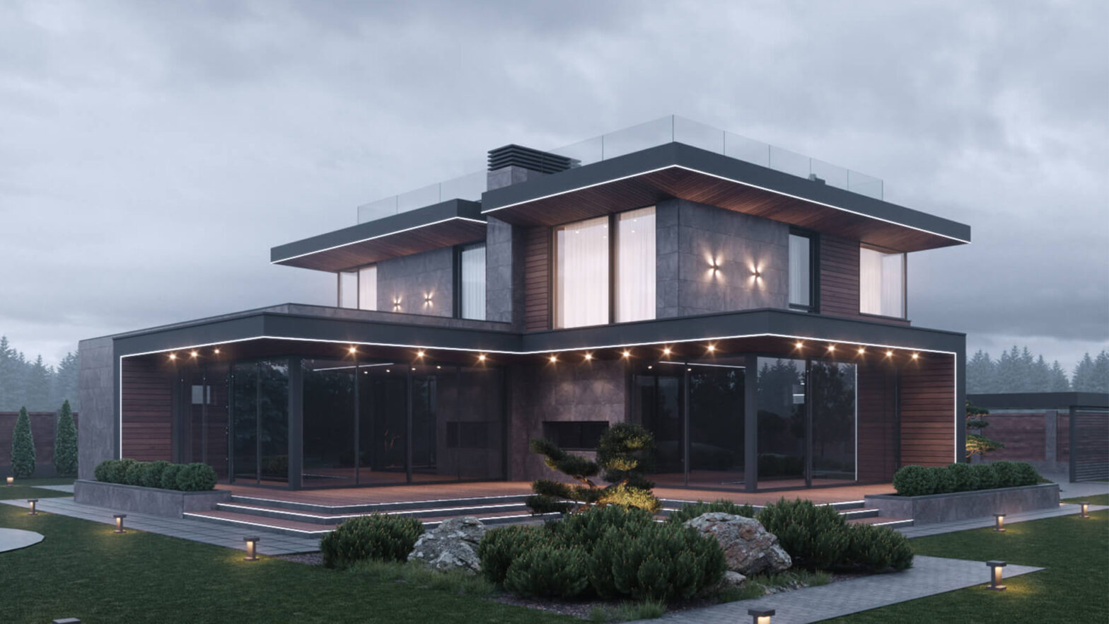 Сучасний двоповерховий будинок BD HOUSE